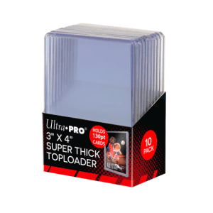 Ultra Pro toploader kemény tok 3" x 4" Super Thick színtelen 120pt - doboz (10 db)
